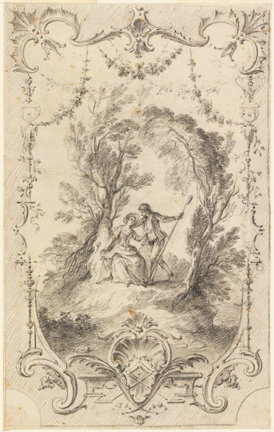 The Eagar Shepherd (Forberedende tegning for plate 247 i L