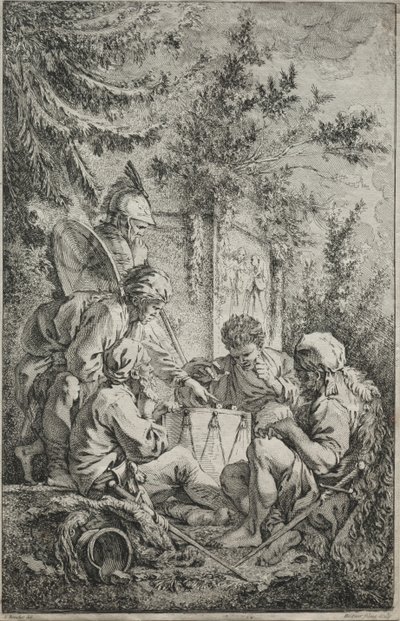 Den første garde. av Gabriel Huquier