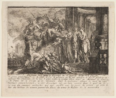 Allegori om rekonvalesensen til Dauphinen av Gabriel Jacques de Saint Aubin