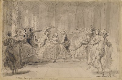 Ballett fra "The Rival Fairies" av Gabriel Jacques de Saint Aubin