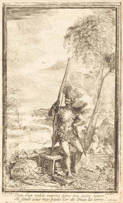 Frontispice: Allegorisk komposisjon (Composition allegorique) av Gabriel Jacques de Saint Aubin