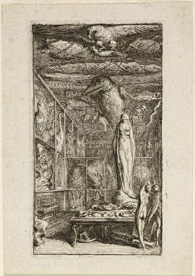 Frontispice for Almanach Historico-Physique av Gabriel Jacques de Saint Aubin