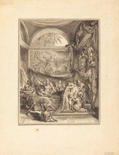 Germanicus død av Gabriel Jacques de Saint Aubin