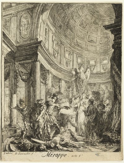 Merope av Gabriel Jacques de Saint Aubin