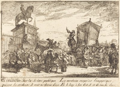 The Charlatan (Le charlatan) av Gabriel Jacques de Saint Aubin