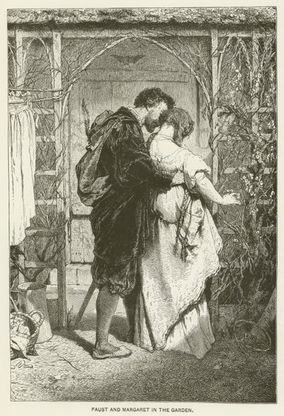 Faust og Margaret i hagen av Gabriel Max
