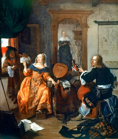 En musikalsk fest, 1659 av Gabriel Metsu