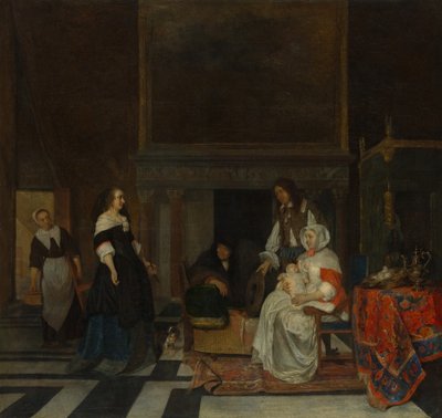 Besøket i barnehagen av Gabriel Metsu
