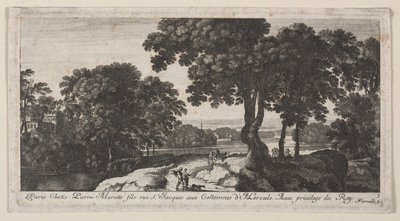 Landskap med figurer av Gabriel Perelle