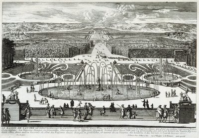 Latona-bassenget i hagene til slottet i Versailles - av Perelle, sent på 1600-tallet av Gabriel Perelle