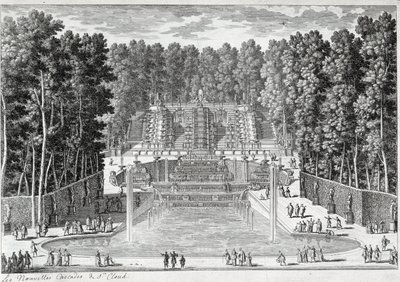 De nye fossefallene ved hagene til St Cloud (ved Ours) - av Perelle, sent på 1600-tallet av Gabriel Perelle