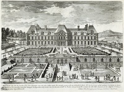 Utsikt over slottet Meudon - av Perelle, sent på 1600-tallet av Gabriel Perelle
