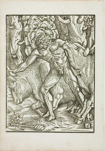 The Labors of Hercules: Fangst av oksene til Geryones i Erythia av Gabriel Salmon