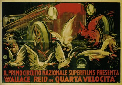 Wallace Reid i Film Double Speed, 1920 av Gabriele Galantara
