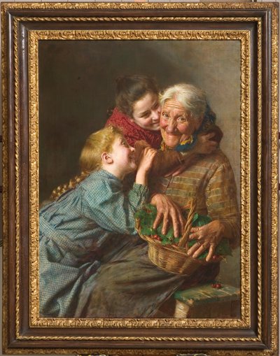 The Welcome Guest 1882 (olje på lerret) av Gaetano Bellei