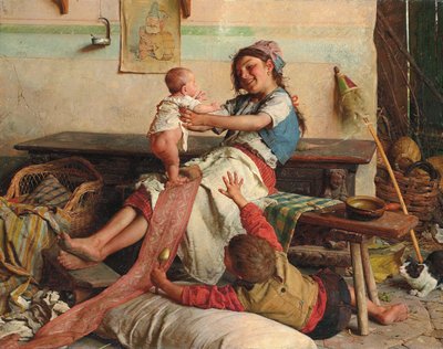 Broderlig hengivenhet; Broderlig hengivenhet, ca. 1900 av Gaetano Chierici