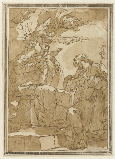 Hellige familie av Gaetano Gandolfi