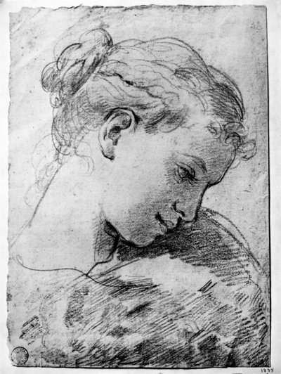 Studie av et jentehode, 1700-tallet 1933. av Gaetano Gandolfi