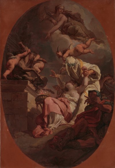 The Sacrifice of Iphigenia, 1789. av Gaetano Gandolfi