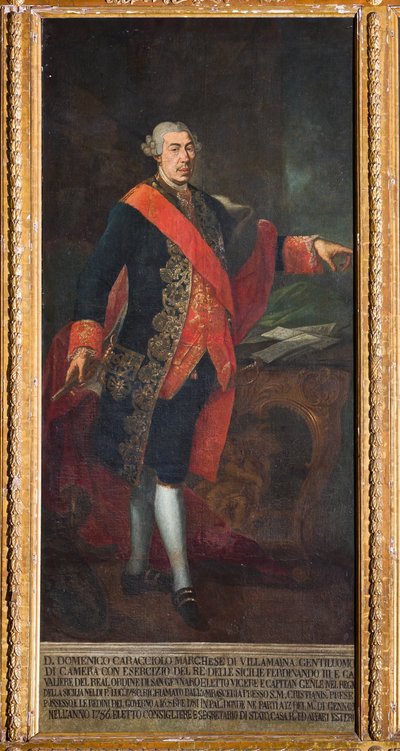 Viceroy Domenico Caracciolo (olje på lerret) av Gaetano Mangano