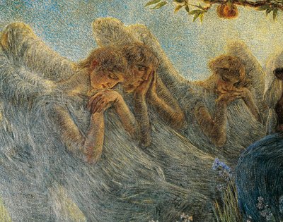Angels, detalj fra The Maternity av Gaetano Previati