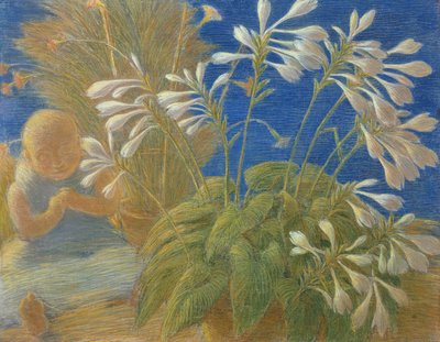Japanske liljer, 1906 av Gaetano Previati