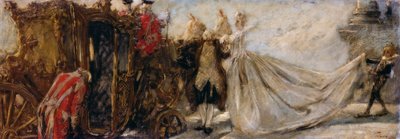 Forlater kirken, av Gaetano Previati av Gaetano Previati