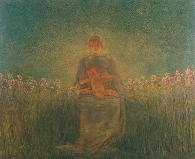 Madonna av liljene av Gaetano Previati