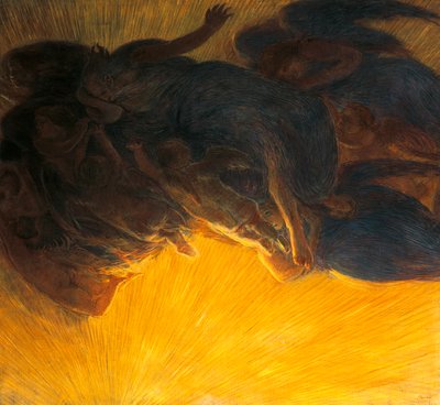 skapelsen av lys av Gaetano Previati