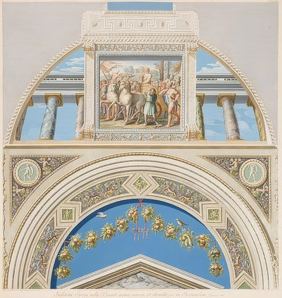 Bezel og hvelv med Triumph Davids. 1774 av Gaetano Savorelli