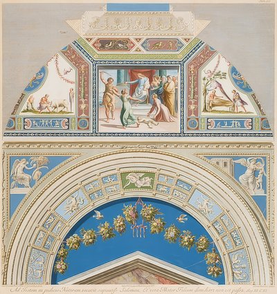 Innfatning og hvelv med Salomos dom. 1774 av Gaetano Savorelli
