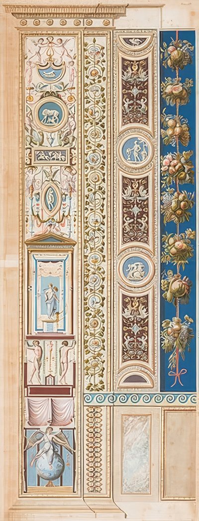 Pilaster Loggia IV (pynt der herlighetens geni sitter) av Gaetano Savorelli