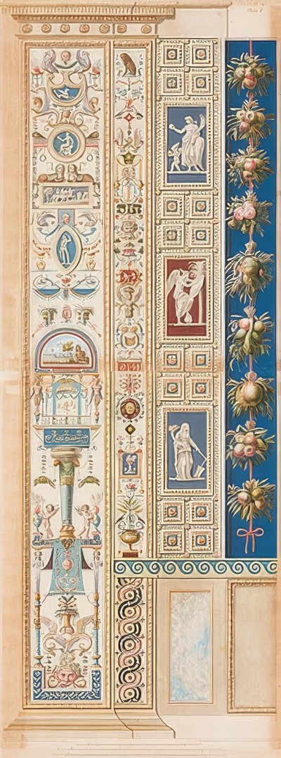 Pilaster Loggia I (pynt som hviler på en maske) av Gaetano Savorelli