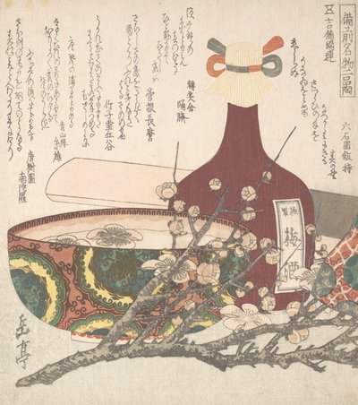 Spesialiteter fra Bizen-provinsen, 1800-tallet. av Gakutei