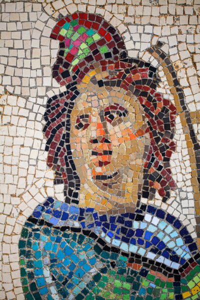 Romersk mosaikk som viser Orfeus som spiller på lyraen av Gallo-Roman