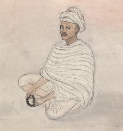 En bedende mann av Gangaram Chintaman Tambat
