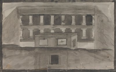 Tempelinngang, Ellora av Gangaram Chintaman Tambat