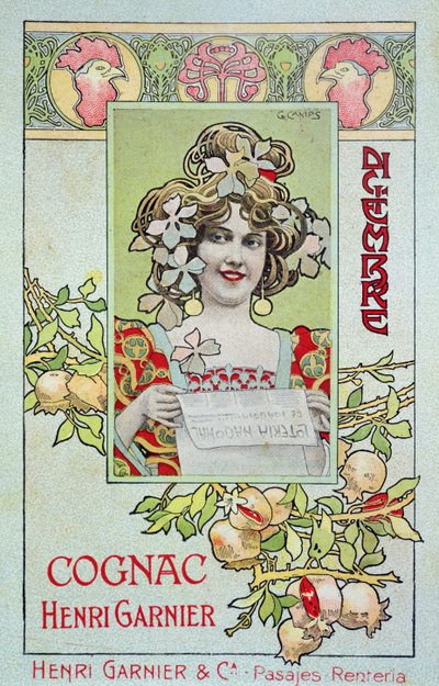 desember, fra en kalender for Henri Garnier & Co. av Gaspar Camps Junyent