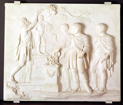 Offer til Hercules, ca. 1766 (marmor) av Gaspar Vanderhagen