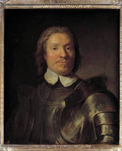 Portrett av Olivier Cromwell (1599-1658), Lord Protector of England Oliver Cromwell deltok i den første engelske revolusjonen (1641-1649) maleri av Gaspard de Crayer (1584-1669) Sun. 0,67x0,58 m. av Gaspar de (after) Crayer
