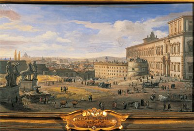 Italia, Roma, Quirinalpalasset av Gaspar van Wittel