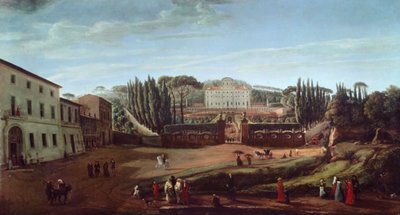 Villa Aldobrandini (olje på lerret) av Gaspar van Wittel