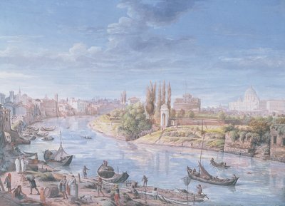 Utsikt over Roma med St. Peters og Castel Sant