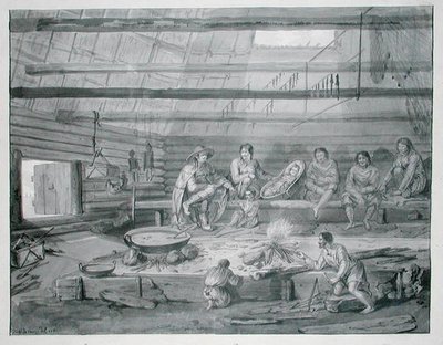 Kostymer til innbyggerne i Baie de Castries på kysten av østlige Tartary av Gaspard Duche de Vancy