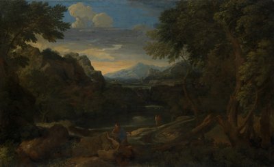 Imaginært landskap. av Gaspard Dughet