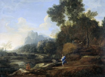 Italiensk landskap av Gaspard Dughet
