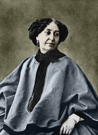 George Sand (Aurore Dupin, Baronne Dudevant) (1804-1876), French writer, photographed by Nadar around 1865. av Gaspard Felix Tournachon Nadar