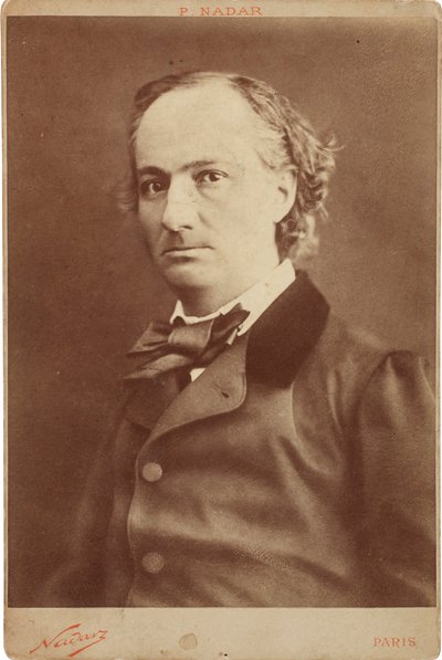 Portrett av Charles Baudelaire 1821-1867, ca 1855. av Gaspard Félix Nadar