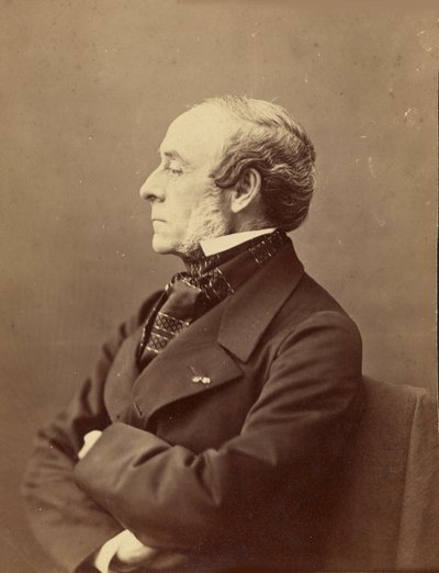 Portrett av Ernest Legouvé 1807-1903, 1861-1869. av Gaspard Félix Nadar