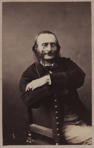 Portrett av Jacques Offenbach 1819-1880, ca 1860. av Gaspard Félix Nadar